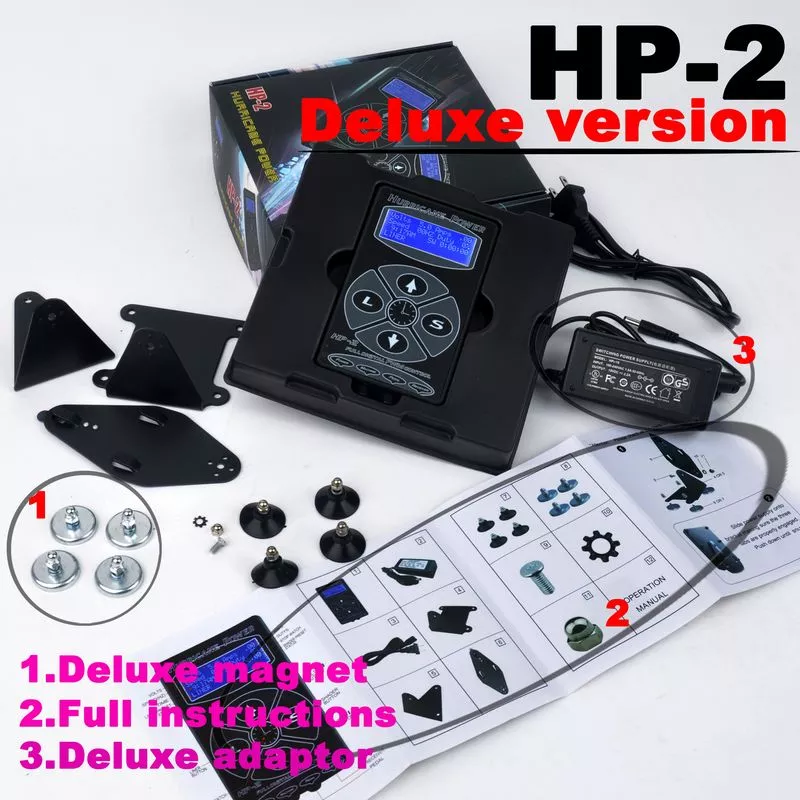 100% oriģināls viesuļvētras HP-2 Tattoo Power Supply Green Box