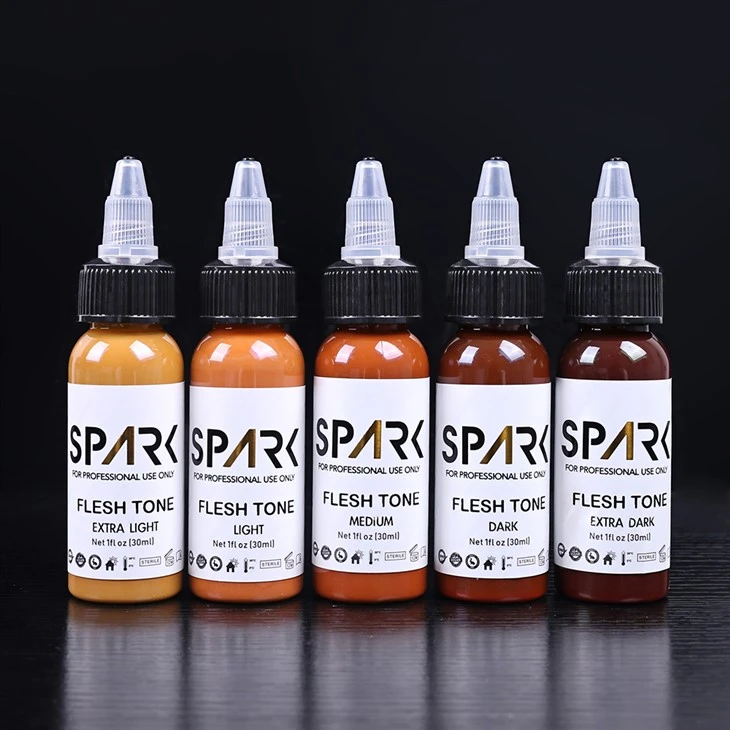 30ML Organic Flesh Tone Tattoo Ink Skin Color Set Non-Toxic Pigment