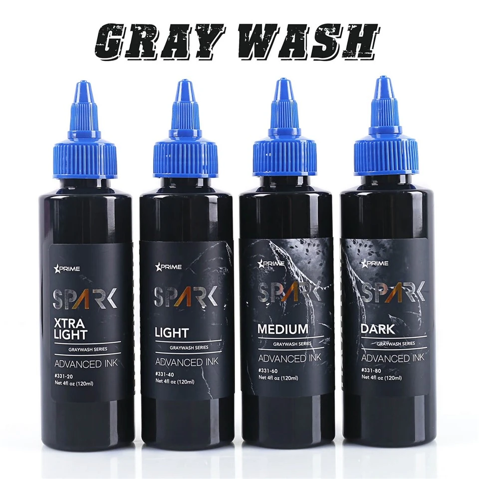 Gray Wash Black Light Paint Pigment Eternal Tattoo Ink Set best