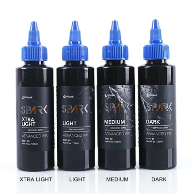 Organiskā 4oz 120ml pelēkās mazgāšanas grima melna tetovējuma tinte