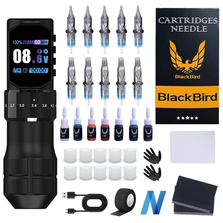 Large Screen Complete Tattoo Machine Kit For Beginners And Artists