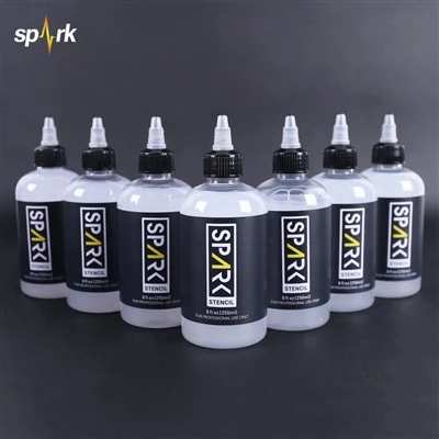 Saprk 8 fl oz (250 ml) Profesionāls ātrs sauss, kas nav - Izbalodams gludu tetovējumu pārnešanas trafareta gēlu tetovējumu māksliniekiem