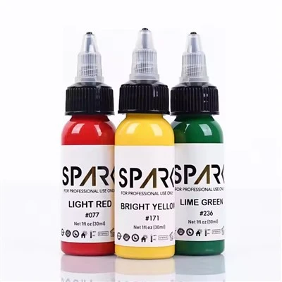 Spark Organic 1OZ (30ml) ādai draudzīga dinamiska tetovējuma piegāde Ink Pastāvīgā aplauzuma pigmenta tetovēšanas tinte