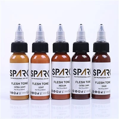 Spark tetovējuma tintes profesionāls 1 oz ādas tonis Tetovēšanas tintes krāsu portretam miesas ādas tonis Tetovēšanas komplekts