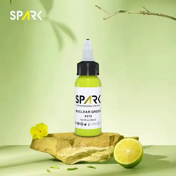 Dzirkste 0,5oz gara -, kas ilgst ātras krāsainas spilgtas krāsas ūdens - balstīta spilgta krāsu tintes tinte ķermeņa mākslai