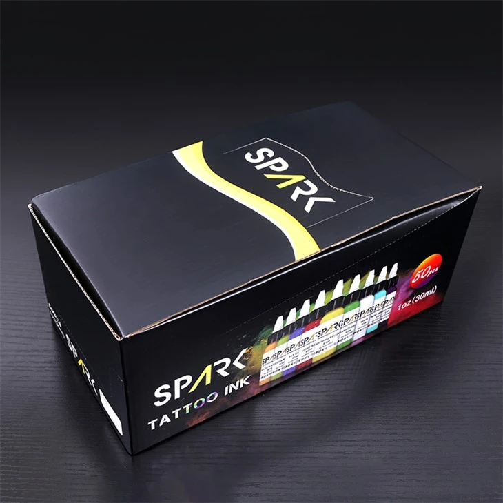 50 krāsu komplekti Spark Tattoo tintes komplekts Profesionāla tetovējuma tintes krāsa