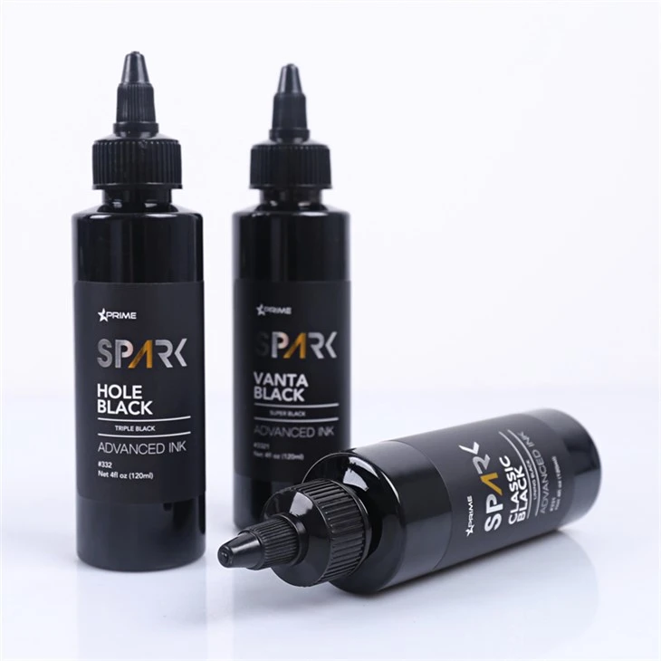Classic Black 4OZ Lining Black Ink Series Spark Tattoo Ink Tattoo Ink Black Light