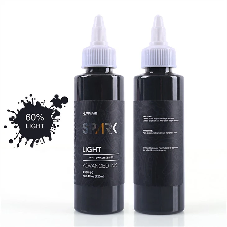 Cruelty-free tetovēšanas tintes komplekts Vegan White Wash Set Spark Tattoo Ink