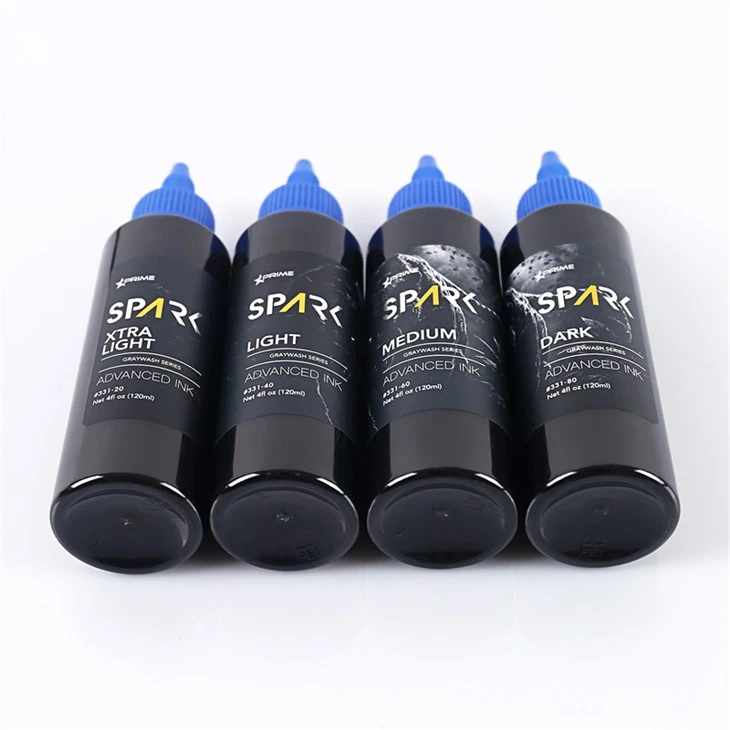 Grey Wash Spark augstas kvalitātes tetovēšanas tintes profesionāls tetovēšanas tintes komplekts