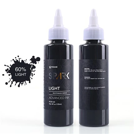 Cruelty-free tetovēšanas tintes komplekts Vegan White Wash Set Spark Tattoo Ink