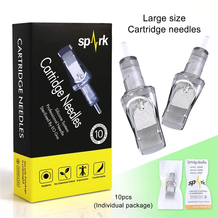 SPARK milzu izliektas Magnum kārtridži liela izmēra tetovēšanas adatas