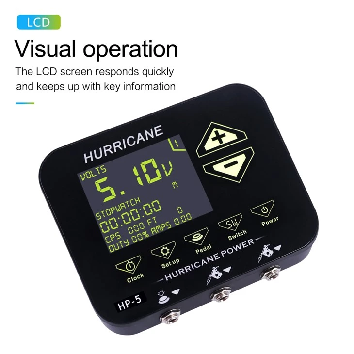 NEW Hurricane Tattoo Power Supply HP-5