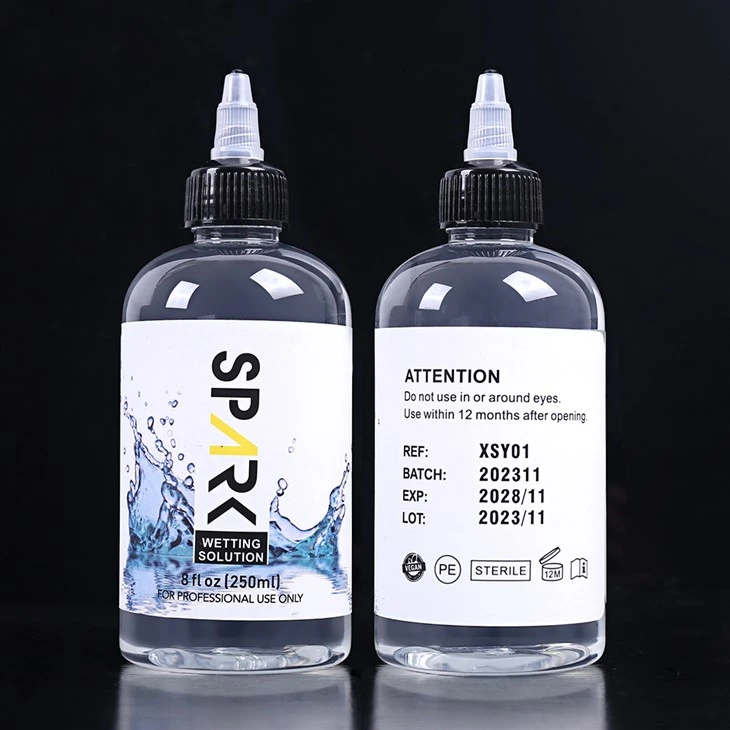 Cruelty-free 240ml 8OZ Spark Tattoo mitrināšanas šķīdums Spark Tattoo sajaukšanas šķīdums Spark Tattoo tinte
