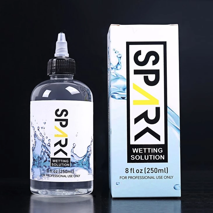 Profesionāls 240ml 8OZ Spark Tattoo mitrināšanas šķīdums Spark Tattoo sajaukšanas šķīdums Spark Tattoo Ink