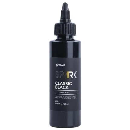 Tattoo Ink Ink Real Dark Gloss Black 8OZ Triple Black Ink Series Spark Spark Tattoo Ink Ink Tattoo Tattoo Ink Black Light