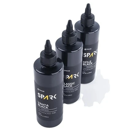 Vanta melns 8OZ 4OZ super melns tinte sērija dzirkstele tetovējums tinte tinte komplekts profesionāls